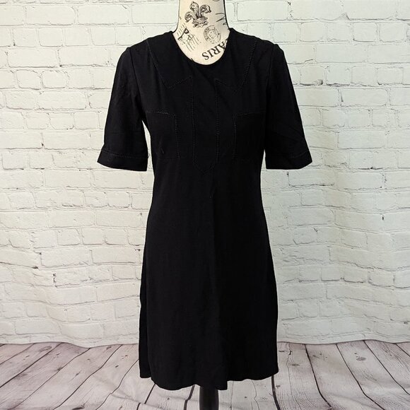 STELLA MCCARTNEY Black Sheath Dress LBD XS - Picture 1 of 6